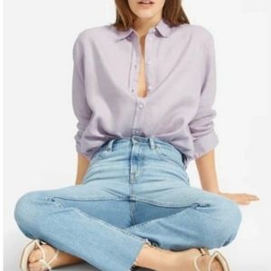 EVERLANE The Linen Relaxed Shirt Sz 8